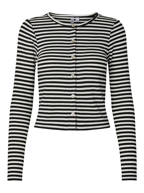 PIECES Cardigan 'PCLAYA'  sort / naturhvid