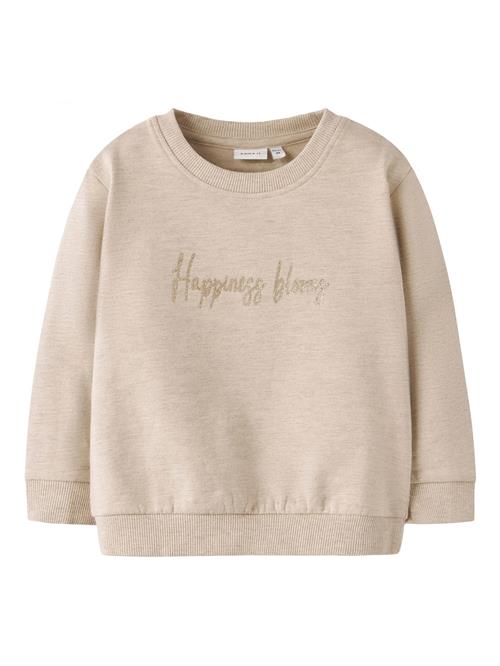 NAME IT Sweatshirt  lysebeige / hvid