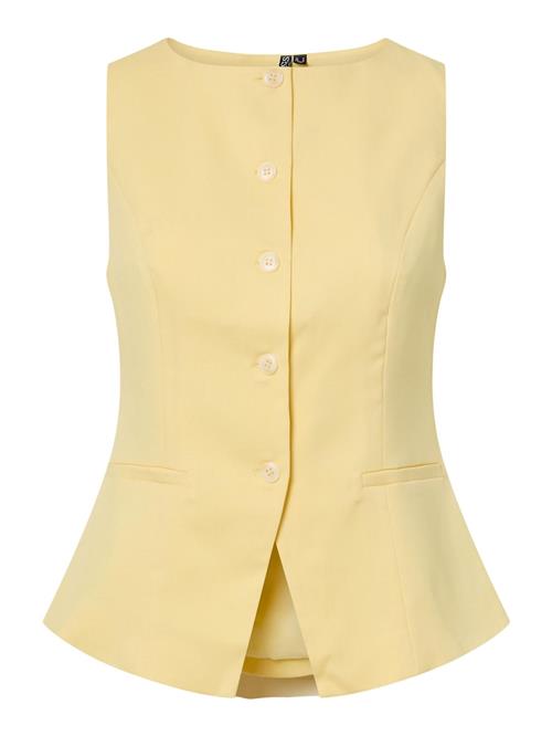 PIECES Vest 'PCJoline'  pastelgul