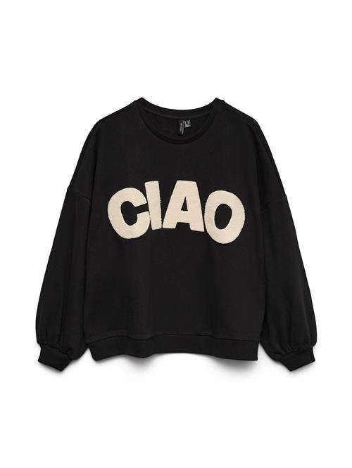 VERO MODA Sweatshirt 'VMCiaobella'  beige / sort