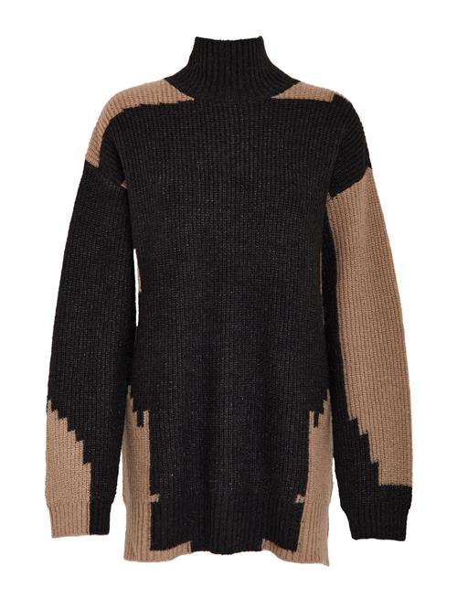 minus Pullover 'Laurina'  brun / sort