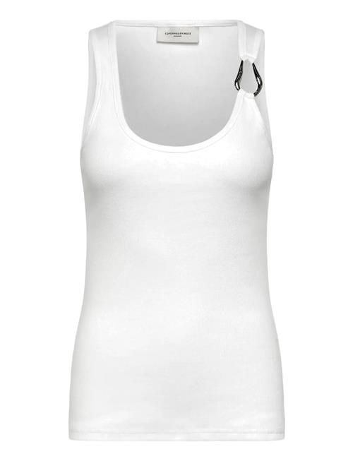 Cmsiv-To Is A Tight-Fitting Top In A Thick, Ribbed Material With A Lot Of Elasti Copenhagen Muse White
