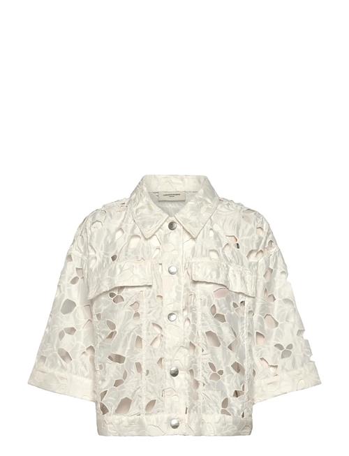 Cmnotra-Jacket Is A Short Jacket In A Premium Material With Allover Floral And H Copenhagen Muse Cream