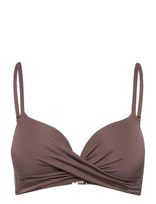 Swim Bra Love Tshirt Lindex Brown