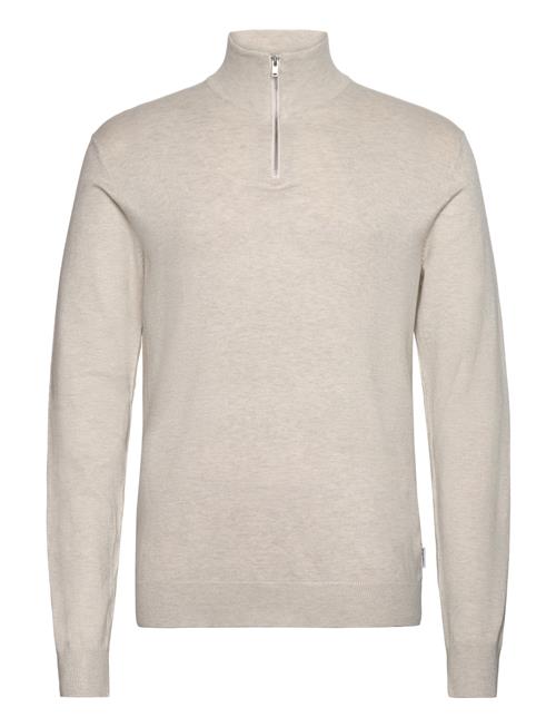Ecovero Half Zip L/S Knit Lindbergh Cream