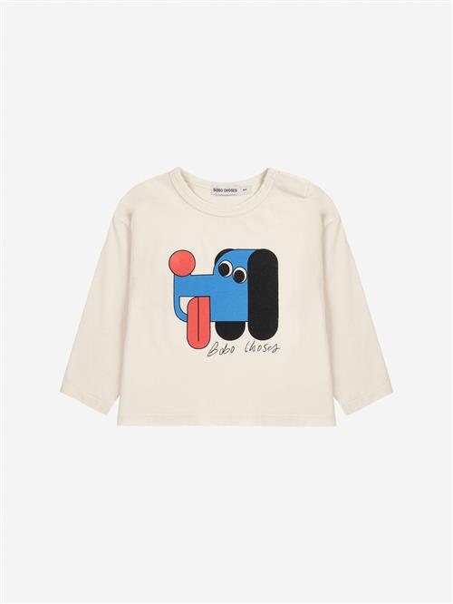 Bobo Choses Doggy Mate T-shirt White White 24 Months  Hvid  2 år  Unisex