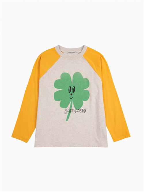 Bobo Choses Lucky Clover Ranglan T-shirt Med Ærmer Yellow  Yellow 2-3 Years  Gul  2-3 år  mand