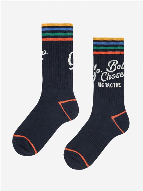 Bobo Choses Go Bobo Navy Lange Sokker Midnight Blue  Midnight Blue 23-25 EU  Blå  23-25 EU  mand