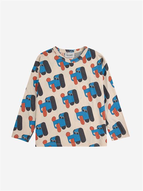 Bobo Choses Doggy Mate All Over Langærmet T-shirt Offwhite  Offwhite 6-7 Years  Hvid  6-7 år  mand