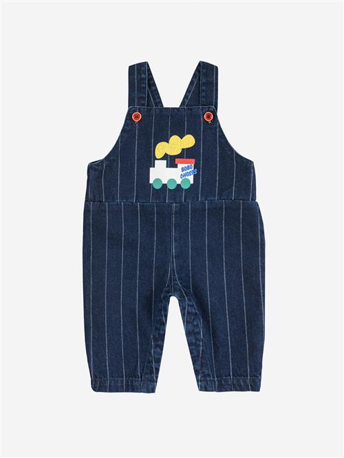 Bobo Choses Bobo Choo Choo Dungaree I Denim Midnight Blue  Midnight Blue 6 Months  Blå  6 måneder  Unisex