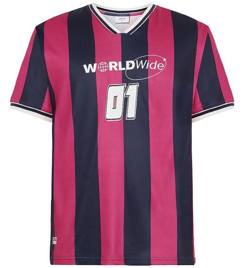 Grunt T-shirt - GrPilo - Navy/Pinkstribet