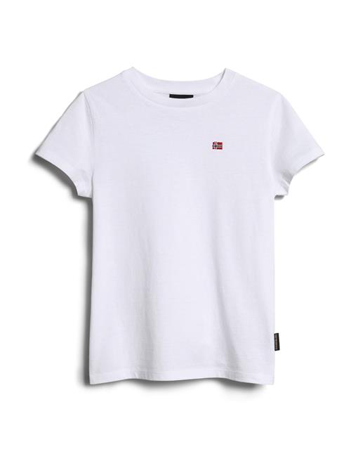 NAPAPIJRI Shirts 'SALIS'  rød / sort / hvid