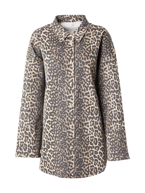 VILA Bluse 'CHIA'  beige / sort