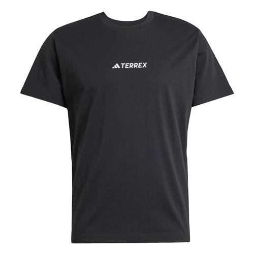 Se ADIDAS TERREX Funktionsskjorte 'Terrex Signature AOP Graphic'  orange / sort / hvid ved About You