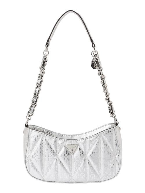 GUESS Skuldertaske 'ALDINA TOP ZIP SHOULDER BAG'  sølv