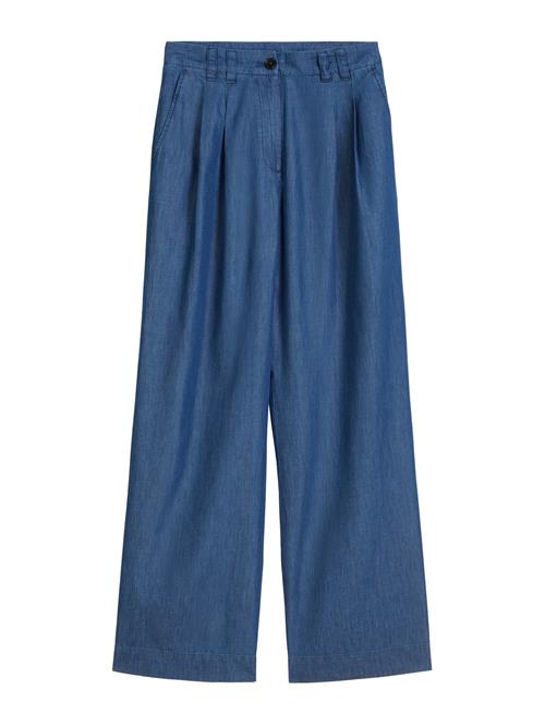 Marc O'Polo Bukser med lægfolder  blue denim