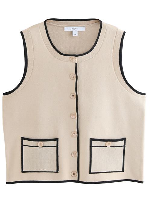 Next Vest  beige / sort