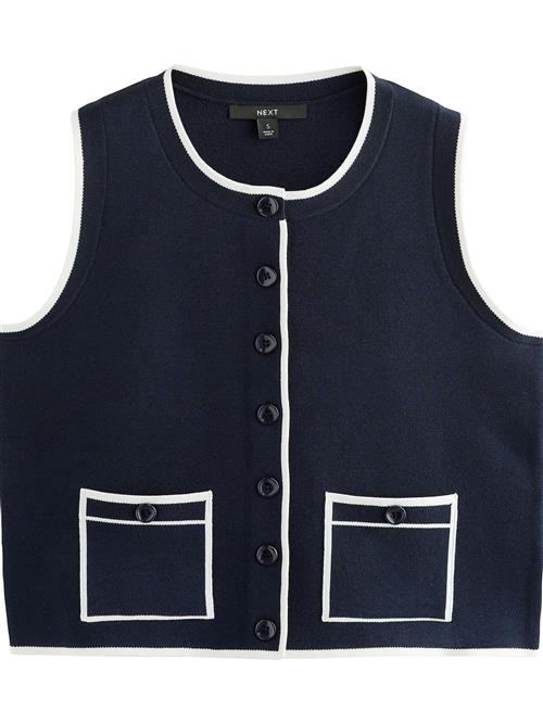 Next Vest  navy / hvid
