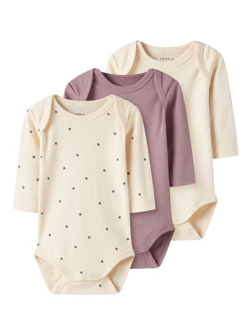 Se NAME IT 3 Pak Langærmet Body Summer Sand hos SmartKidz