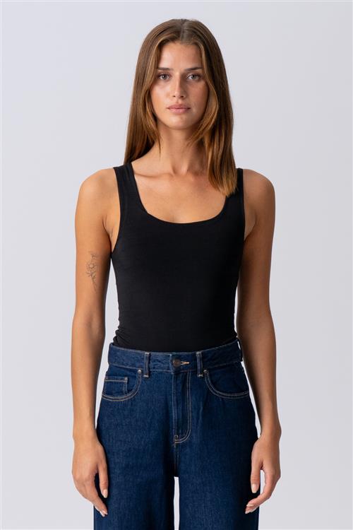 Eleanor Top - Sort - XL - TeeShoppen