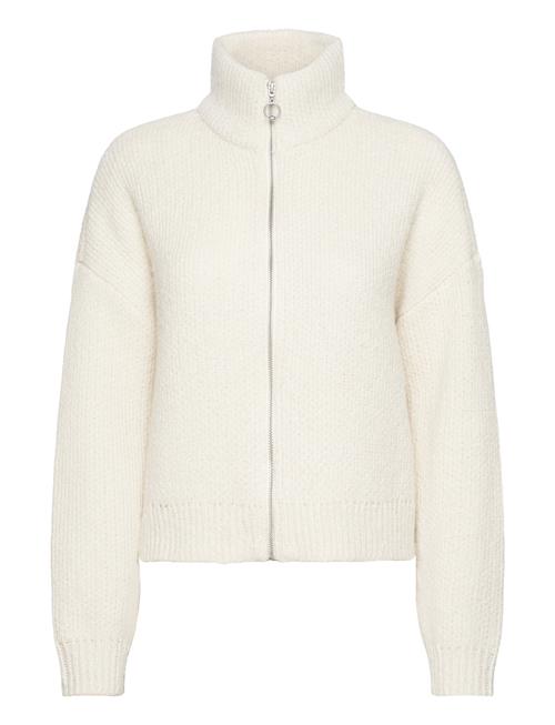 Vmyoko Ls Highneck Zip Cardigan Ga Boo Vero Moda Cream