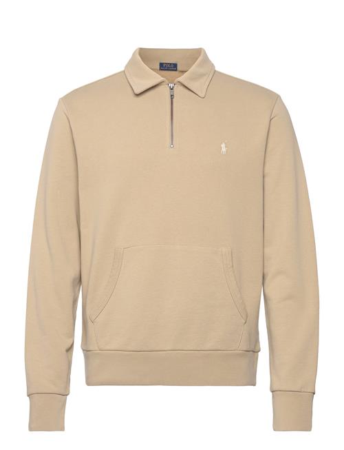 Loopback Fleece Quarter-Zip Sweatshirt Polo Ralph Lauren Beige