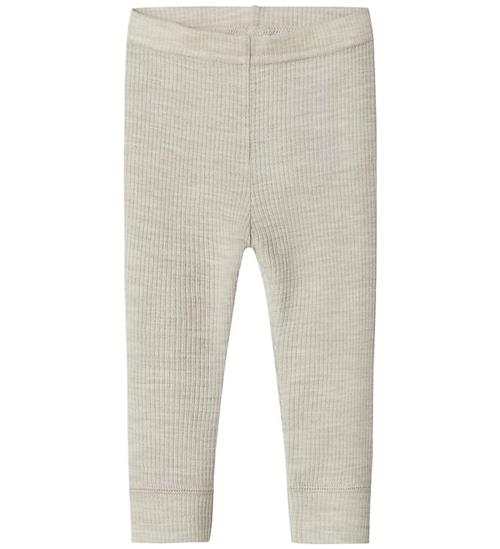 Name It Leggings - Uld - Rib - Noos - NbnWax - Nacreous Cloud
