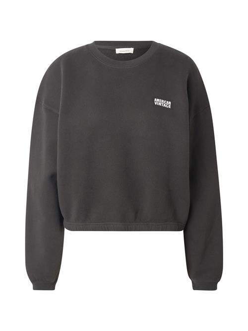 AMERICAN VINTAGE Sweatshirt 'IZUBIRD'  sort / hvid