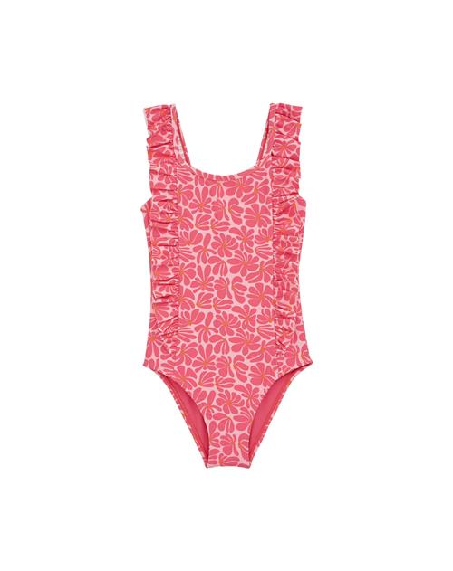 WE Fashion Badedragt  hindbær / lys pink / orangerød