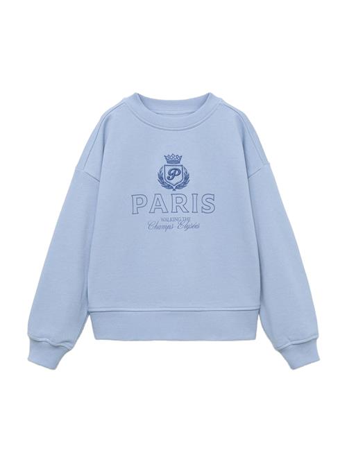 Se MANGO KIDS Sweatshirt 'PARIS'  lyseblå / mørkeblå ved About You