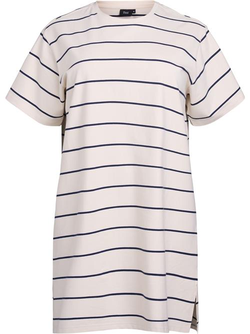 Zizzi Kjole 'OFELIA'  beige / navy