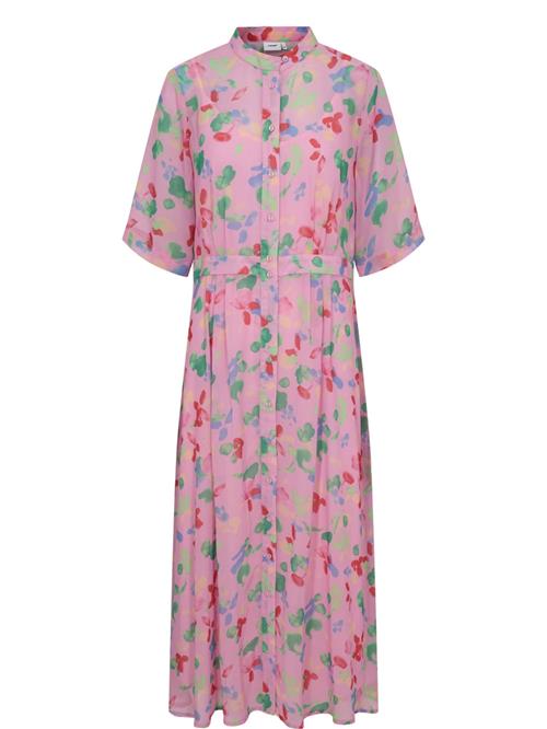 NÜMPH Kjole 'NUKYNDALL'  blå / grøn / lys pink