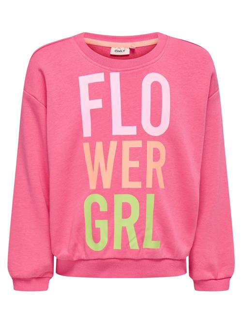 Only Mini Sweatshirt 'Holiday Life'  lyserød