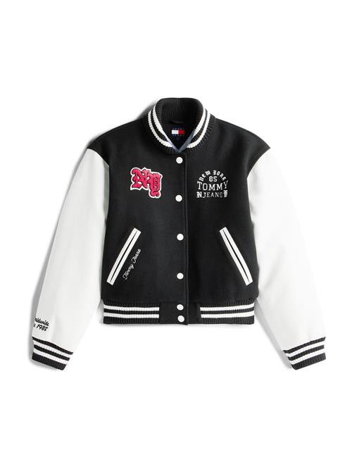 Tommy Jeans Overgangsjakke  rød / sort / hvid
