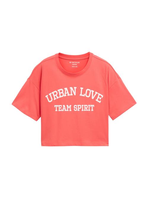 TOM TAILOR Bluser & t-shirts  pastelrød / hvid