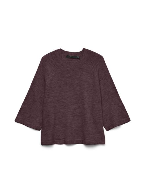 VERO MODA Pullover 'VMLefile'  vinrød