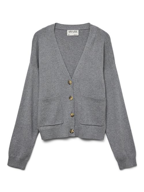 Se VERO MODA Cardigan 'AWSIGBRIT'  grå-meleret ved About You