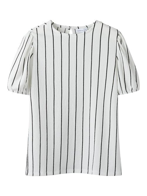 NAME IT Bluse  sort / naturhvid