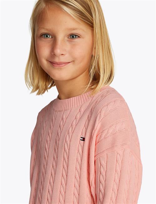 Cable Sweater Tommy Hilfiger Coral