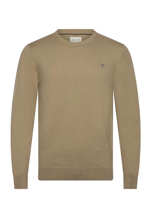 Shield Cotton C-Neck GANT Khaki
