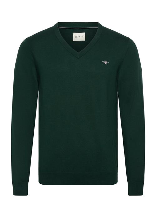 Shield Cotton V-Neck GANT Green