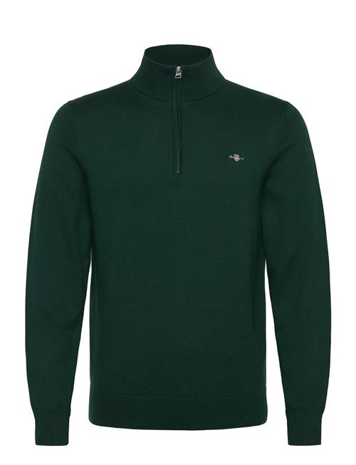 Cotton Half Zip GANT Green