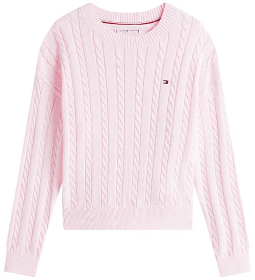 Tommy Hilfiger Bluse - Strik - Cable - Light Pink
