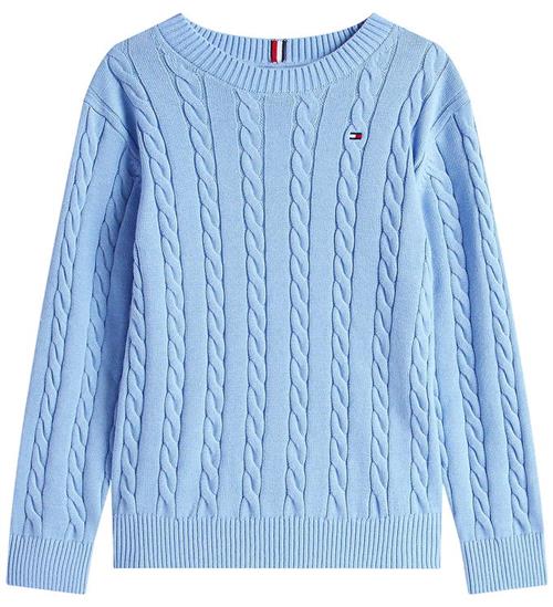 Tommy Hilfiger Bluse - Strik - Cable - Cloudy Blue