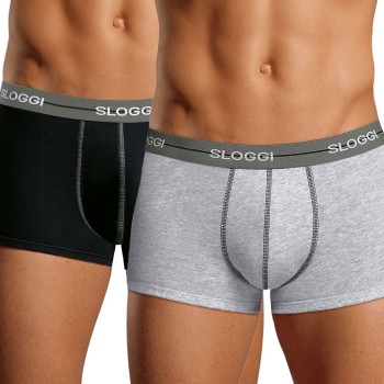 Sloggi 2P For Men Start Hip Lilla/Turkise bomuld X-Large Herre