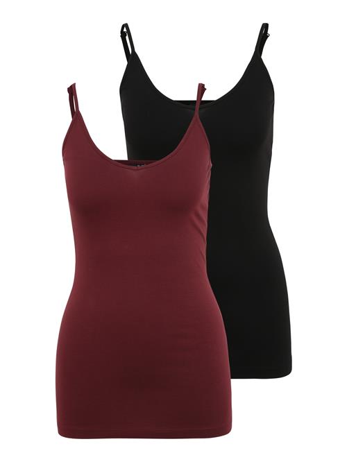 Se Vero Moda Tall Overdel 'Maxi'  kirsebærsrød / sort ved About You