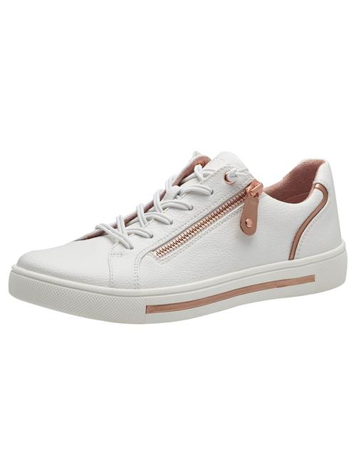 JANA Sneaker low  lysebrun / hvid