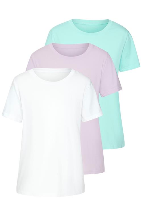 Se BEACH TIME Shirts  aqua / lilla / hvid ved About You