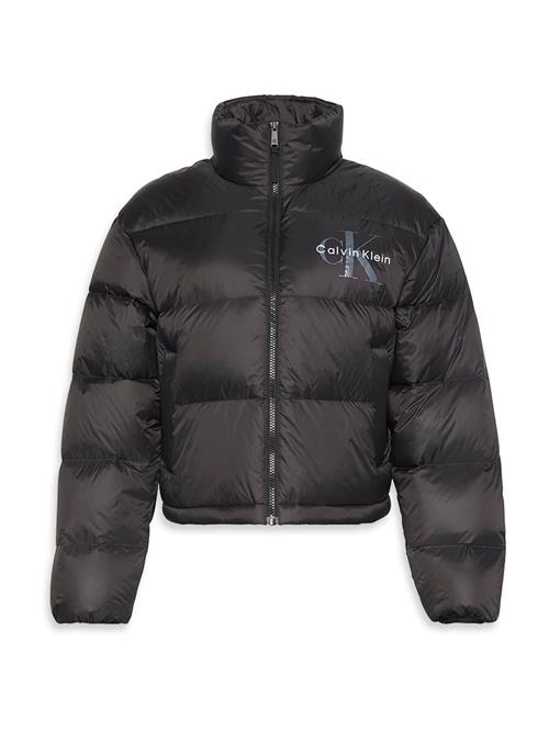 Calvin Klein Jeans Overgangsjakke  basalgrå / sort / hvid