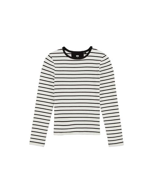 WE Fashion Bluser & t-shirts  sort / hvid